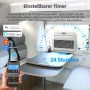 BE COOL 3in1 Caravan Split-Klimagerät mit App-Steuerung und 24h Timer im Wohnwagen.