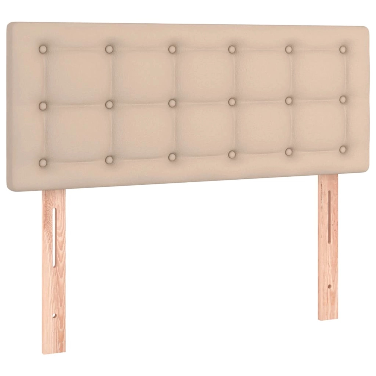 vidaXL LED Kopfteil Cappuccino-Braun 80x5x78/88 cm Kunstleder 3121689