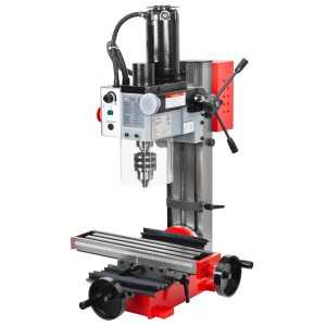 Holzmann Metall-Fräsmaschine BF16V 230V: Fräse mit Kreuztisch, Bohrfutter und schwenkbarem Fräskopf für Werkstatt und Hobby.