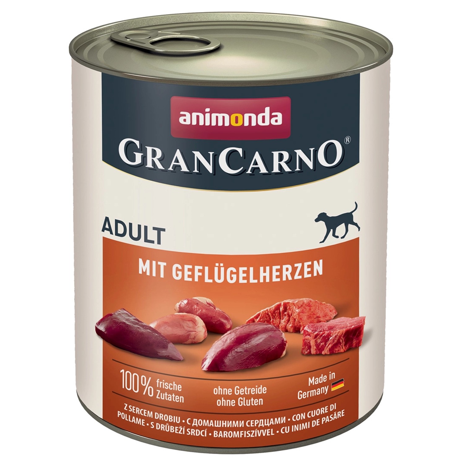 Animonda Gran Carno Adult mit Geflügelherzen 800 g