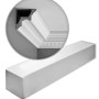 ORAC DECOR C211 LUXXUS Zierleisten Set, 9 weiße Stuckleisten (18 m), Detailaufnahme der Eckleiste.