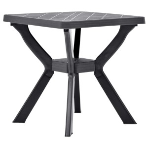vidaXL Bistrotisch Anthrazit 70x70x72 cm Kunststoff 48801