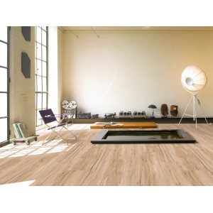 Parador Vinyl Basic 5.3 Eiche Memory, geschliffen und gebürstet, im modernen Wohnraum.