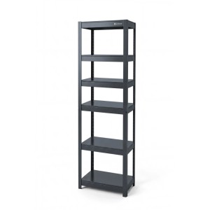 JAN NOWAK Schmales Metallregal JOHNNY 180 x 45 x 42 cm Anthrazit