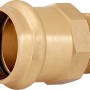 Übergangsnippel aus Rotguss, 28 mm x 26,4 mm (R 3/4), für Pressfittings.