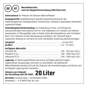 Sack GROW by OBI BIO Tomaten- und Gemüseerde, 20l, torffrei. Spezialerde für Tomaten und Gemüse.