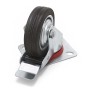 Wiltec Doppelstopp-Lenkrolle Set 4X Vollgummirad 75Mm 50Kg Transportrollen_3