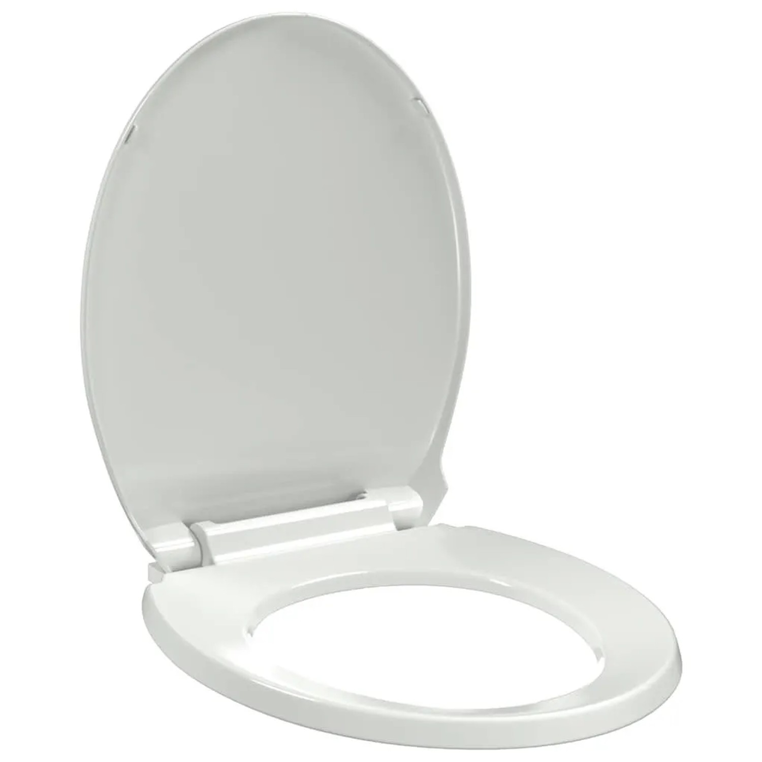 vidaXL Toilettensitz mit Absenkautomatik Weiß Oval 141762