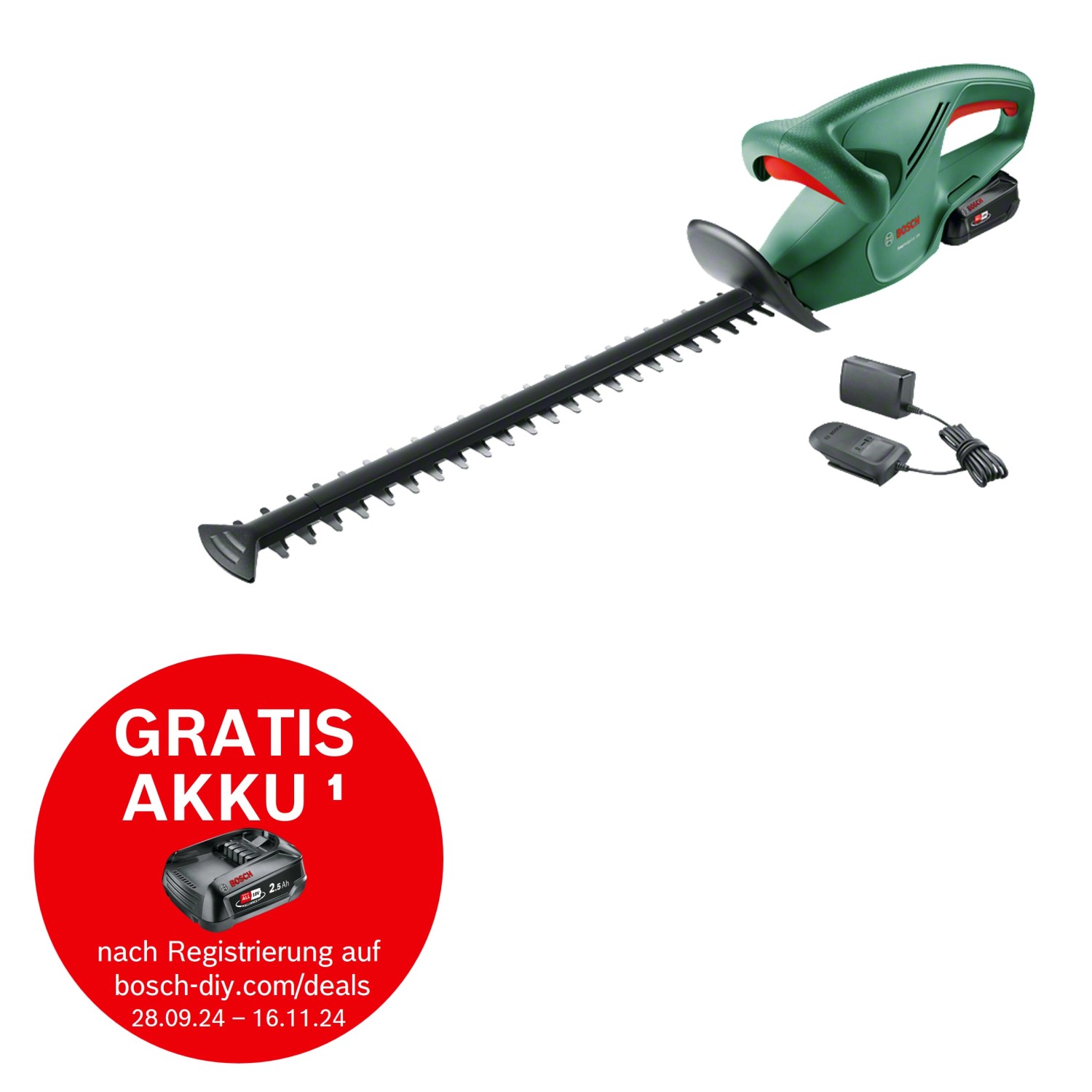 Bosch 18 V Akku-Heckenschere EasyHedgeCut 18-45 inkl. Akku & Ladegerät