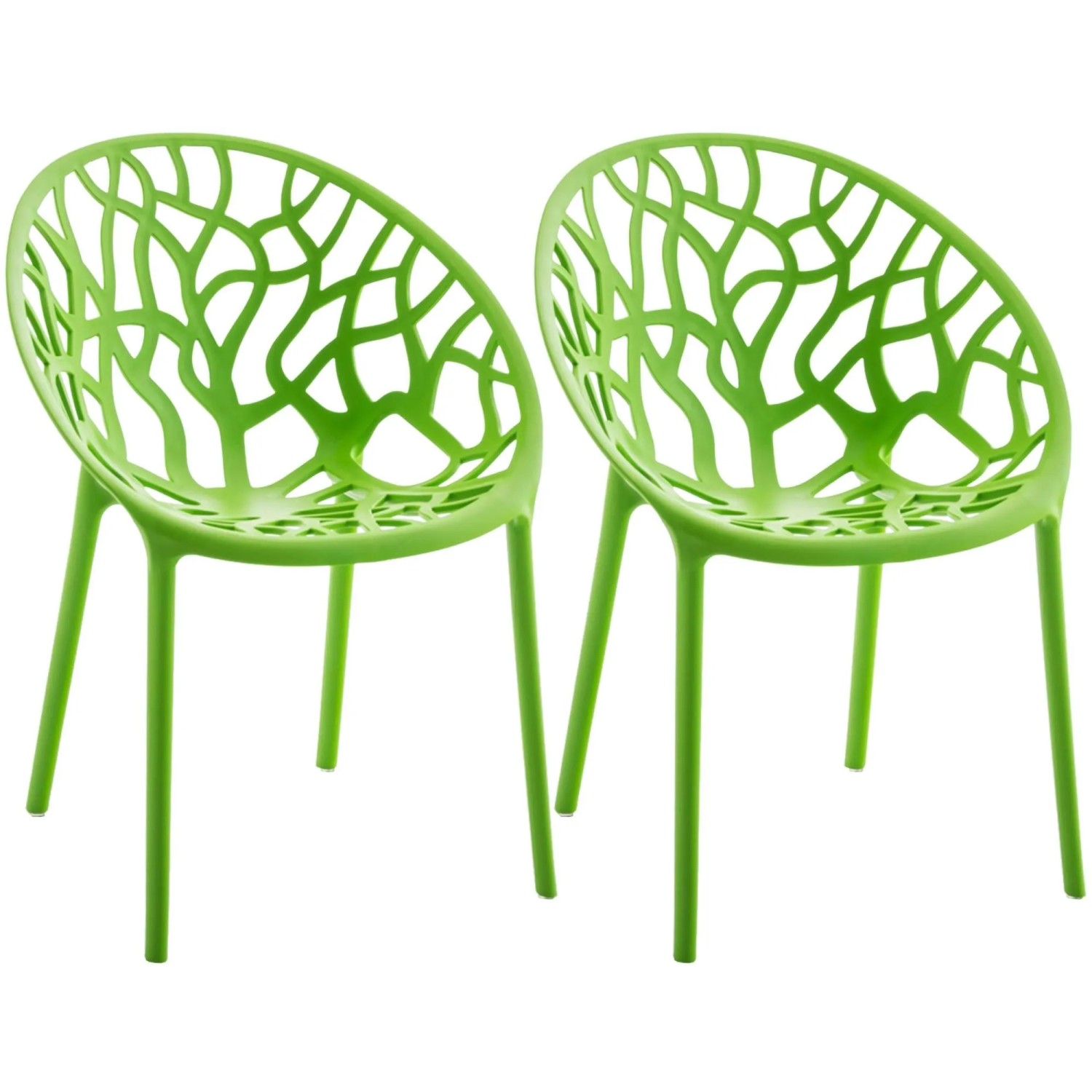 CLP 2er Set Gartenstühle Hope Grün