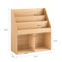 SoBuy Bücherregal Kinderregal mit 3 Ablagefächern und 2 Offenen Fächern KMB01-N_3