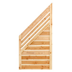 Sichtschutzzaun Neo Douglasie, 180/90 x 90 cm, Holz, naturbelassen, für Garten & Terrasse.