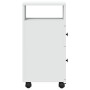 vidaXL Badschrank Schmal mit Rollen Weiß Holzwerkstoff 855232_5
