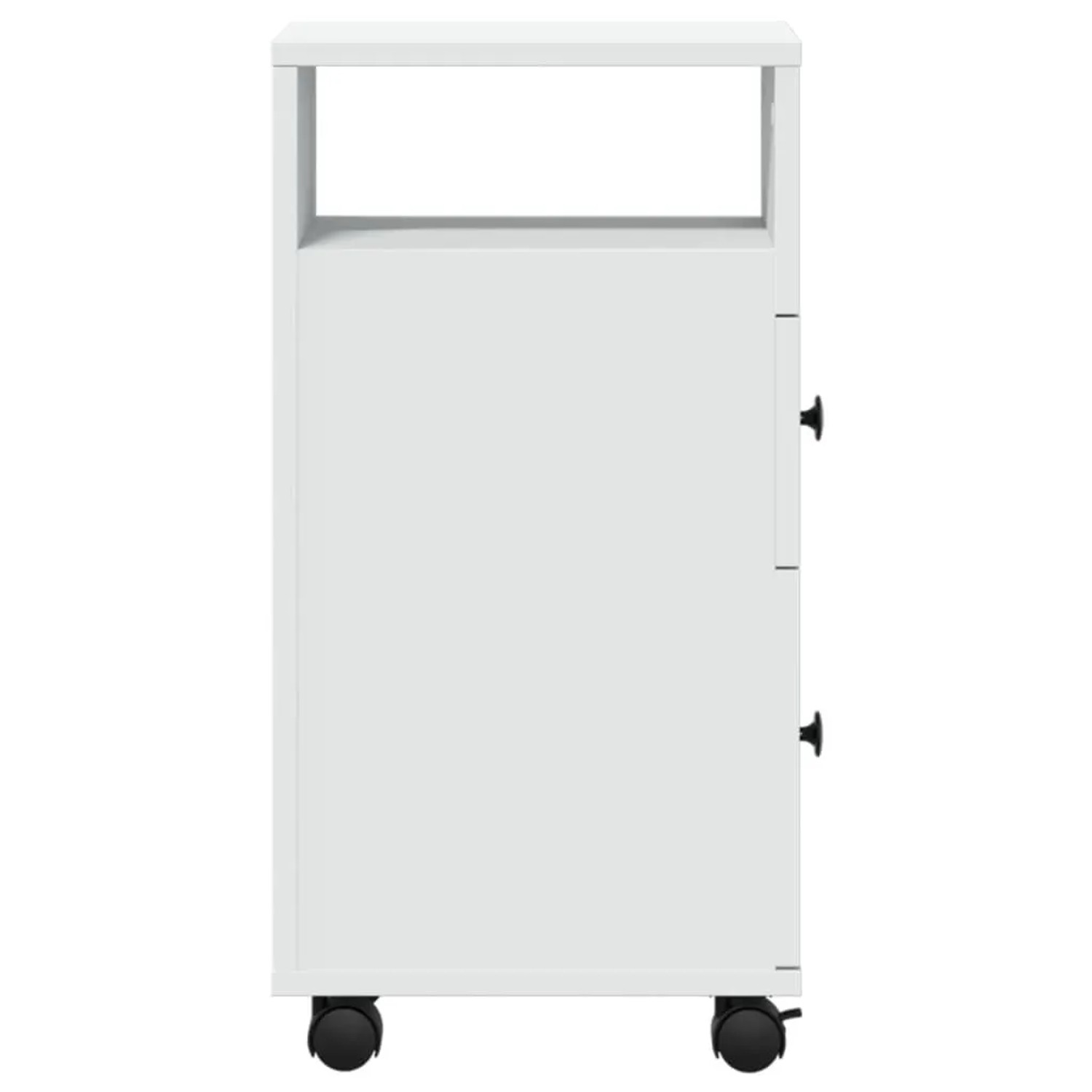 vidaXL Badschrank Schmal mit Rollen Weiß Holzwerkstoff 855232_5
