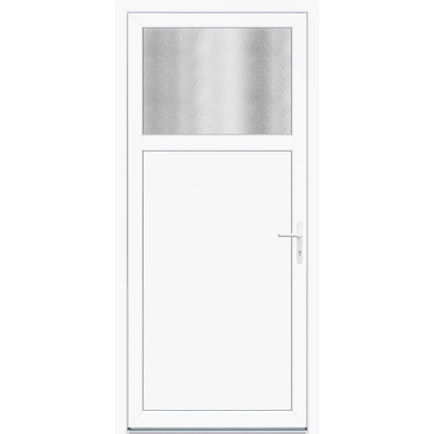 Panto Nebeneingangstür K401 Weiß 98 cm x 208 cm DIN R