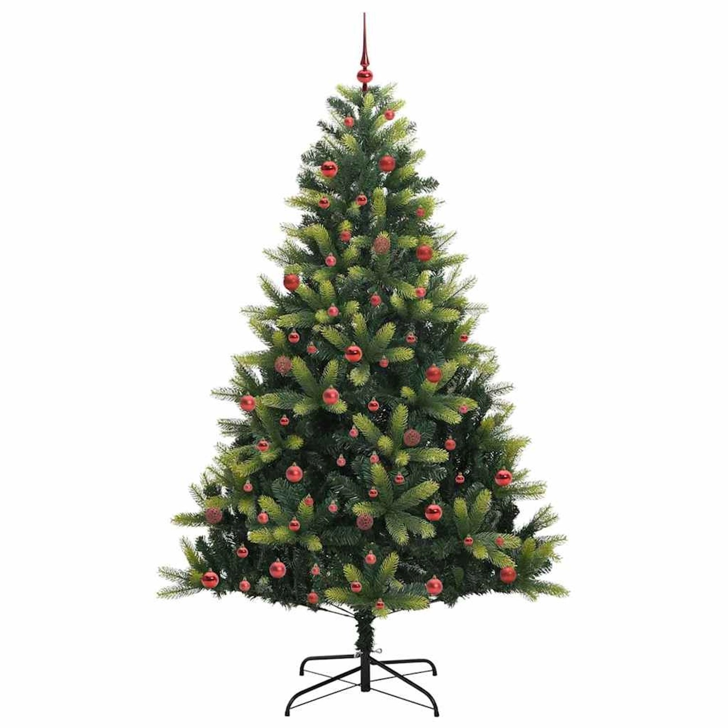 vidaXL Künstlicher Klapp-Weihnachtsbaum mit 300 LEDs Grün 210 cm 3396000