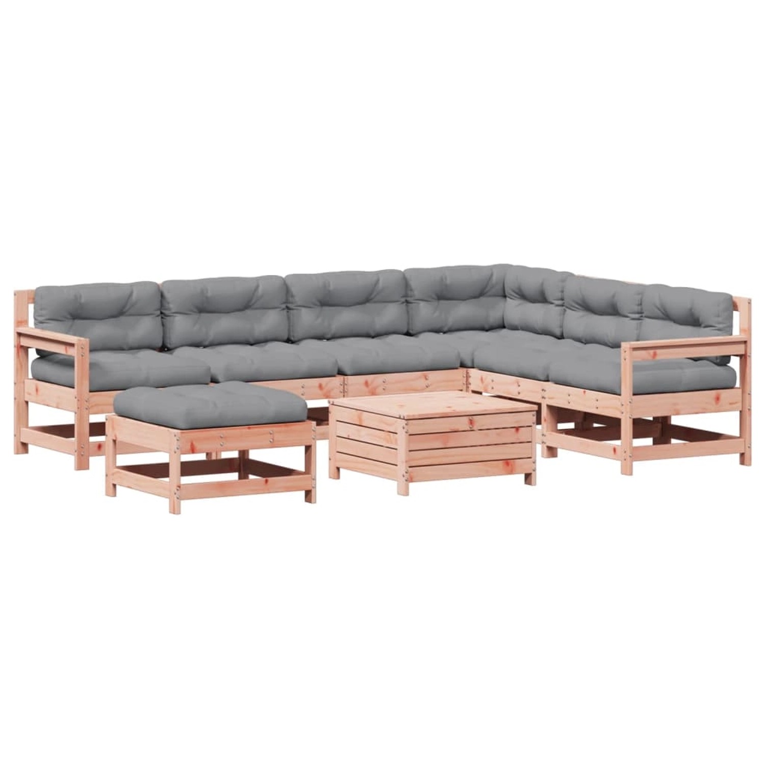 vidaXL 8-Tlg Garten-Lounge-Set mit Kissen Massivholz Douglasie 3250594 günstig online kaufen