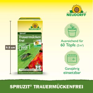 Neudorff Spruzit TrauermückenFrei, 30ml Packung zur Bekämpfung von Trauermückenlarven.
