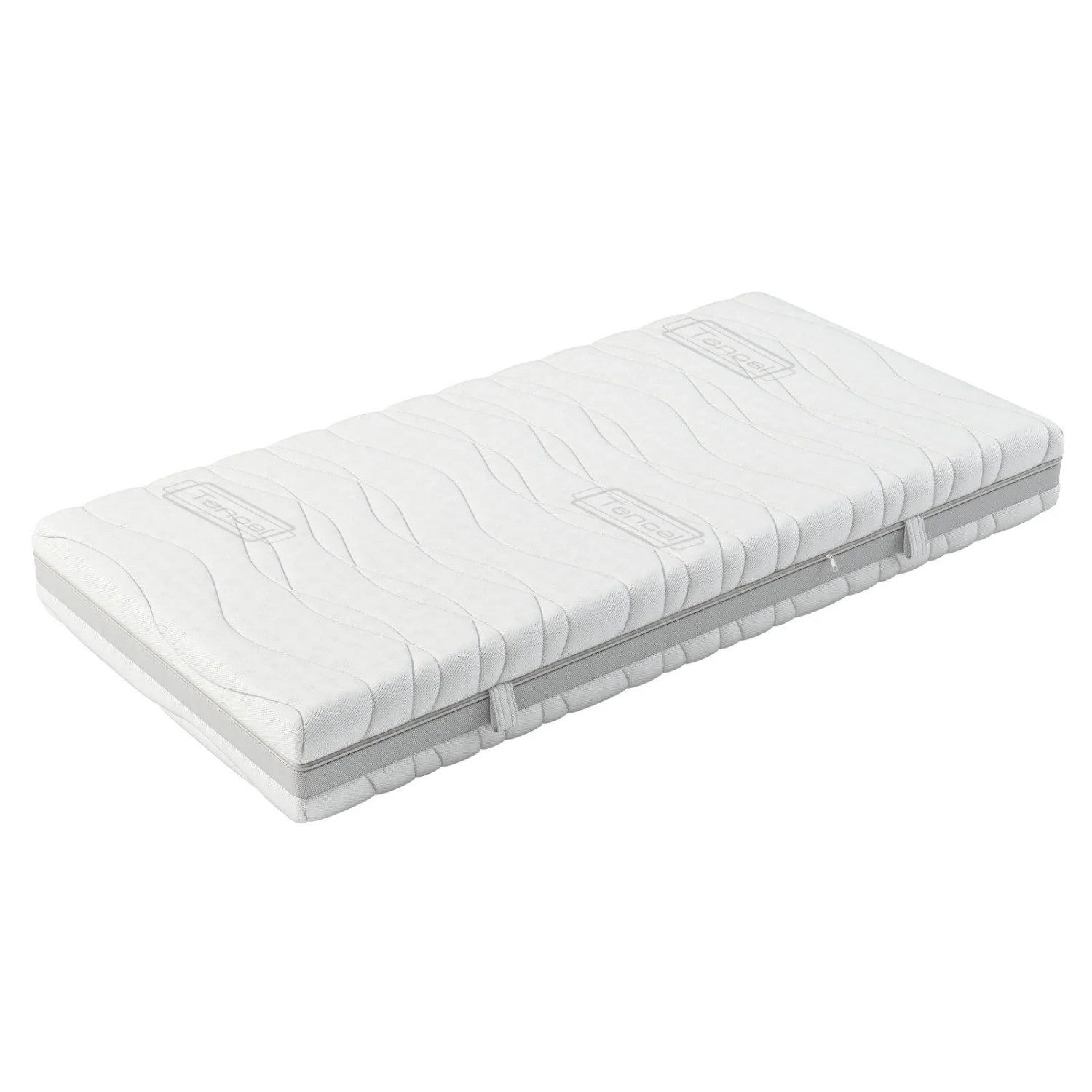 Matratzen Perfekt Kaltschaummatratze Vital Premium 100 x 200 cm 9 Zonen Härtegrad H2 24 cm Höhe Klimaband Tencel-Bezug