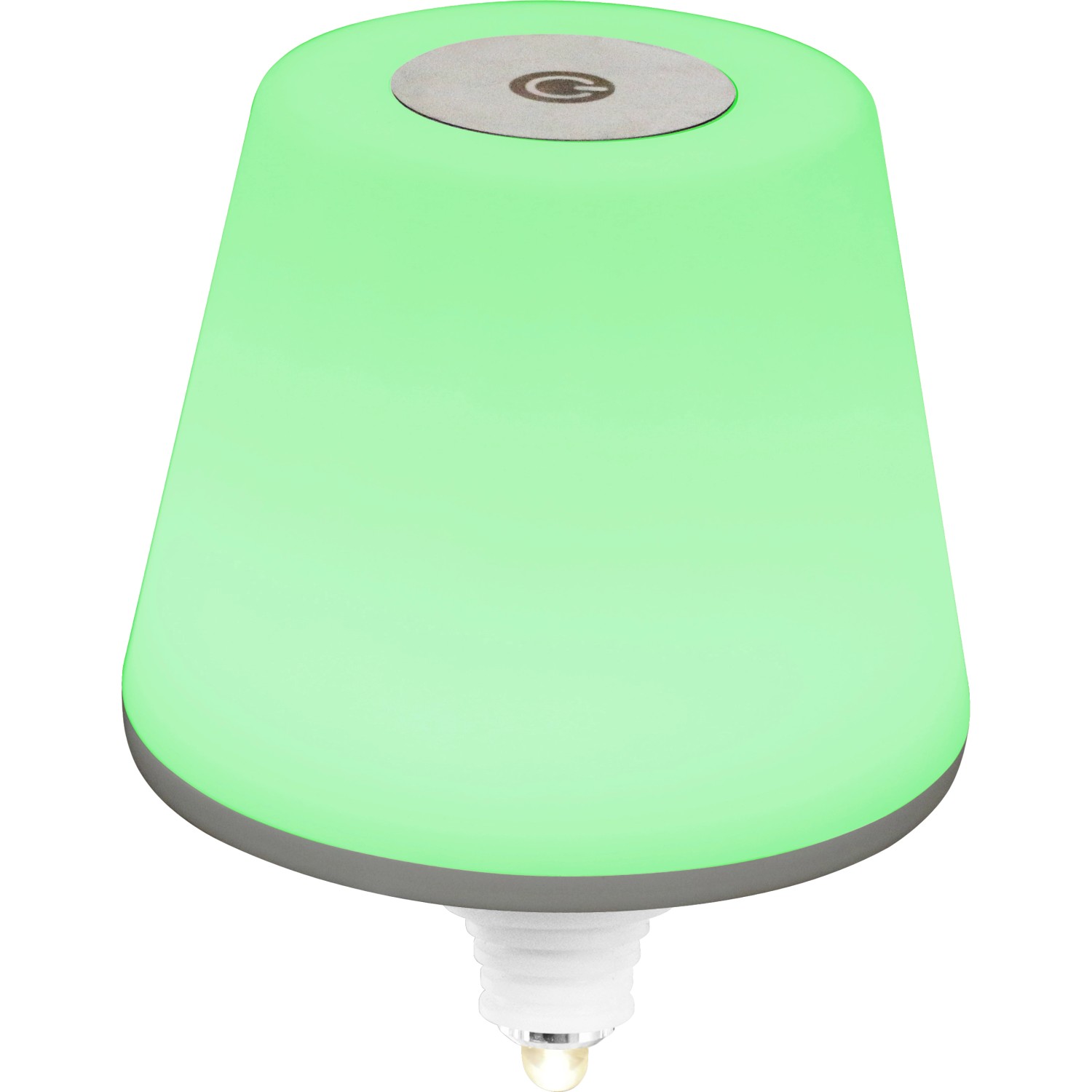 REV Ritter LED Flaschenleuchte Lamprusco, RGBW Akku, grüne Beleuchtung. Dekoleuchte für den Außenbereich.