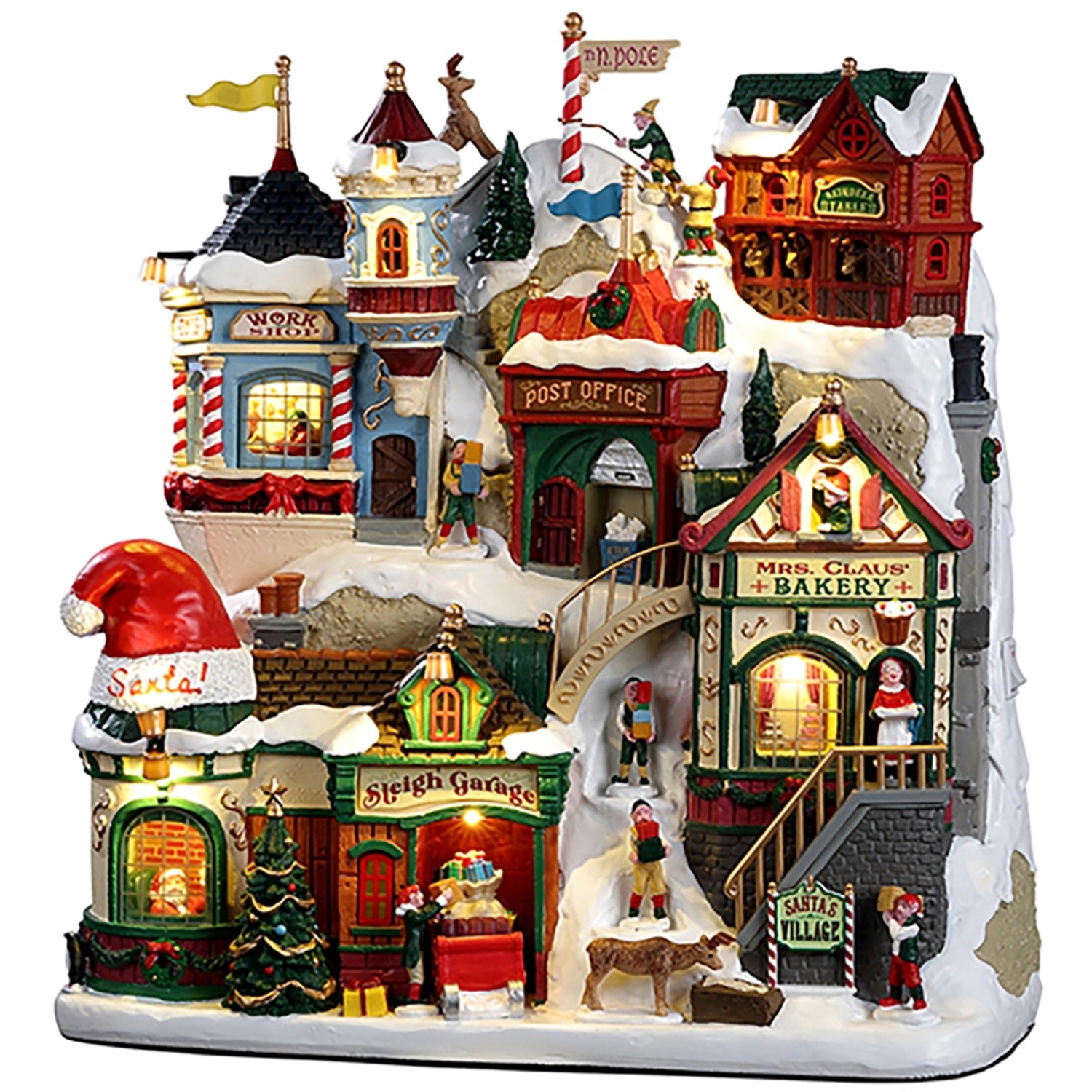 Lemax Weihnachtsdekoration Santa's Village 26 cm x 26 cm x 9,5 cm günstig online kaufen