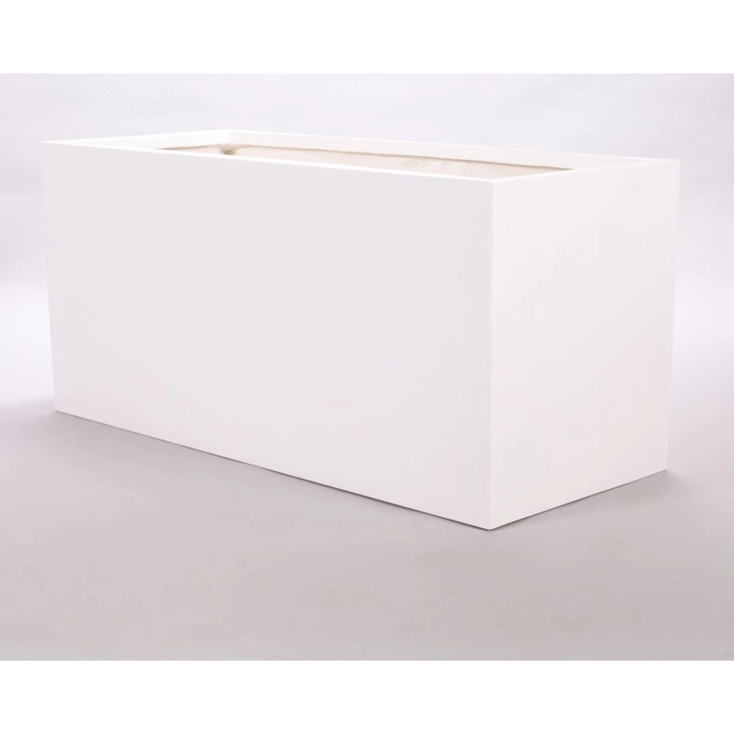 Elegant Einrichten Pflanzkübel Fiberglas Rechteckig 100x40x50cm Perlmutt-We günstig online kaufen