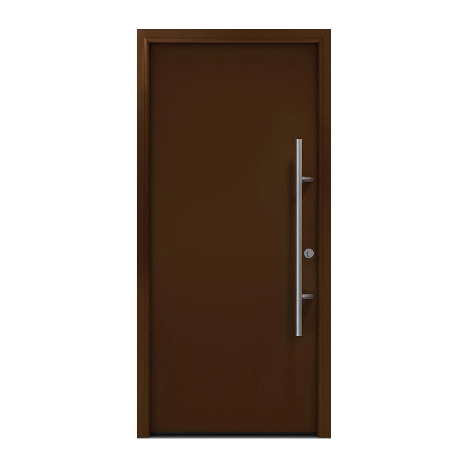 EcoStar Haustür Isopro Secur IPS 010 Terrabraun 110 cm x 210 cm DIN R günstig online kaufen