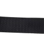 Schwarzes T-Strap Hängegurt-Set für Hängematten, verstellbar mit Metallelement.