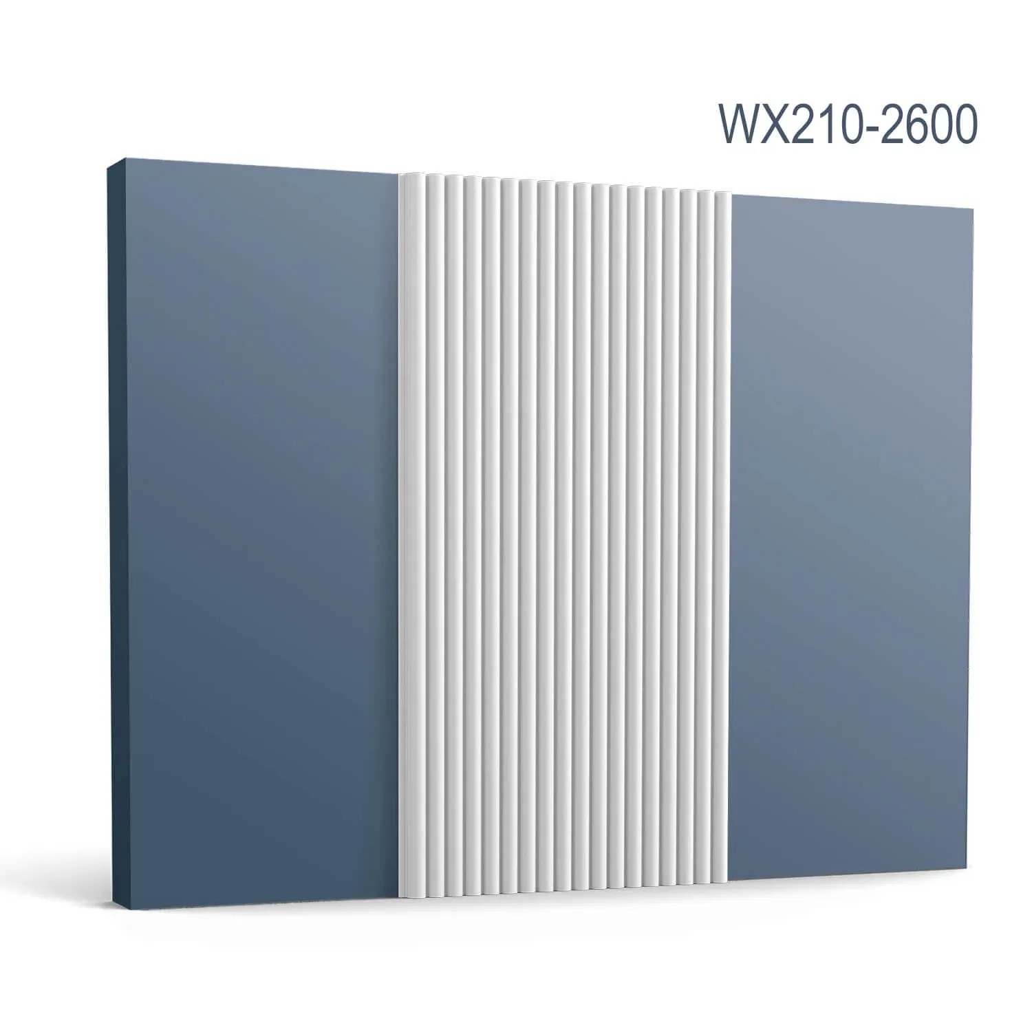 ORAC DECOR WX210-2600 3D Wandpaneel, weiß, 260 cm lang. Akustikpaneel für Wandvertäfelung.