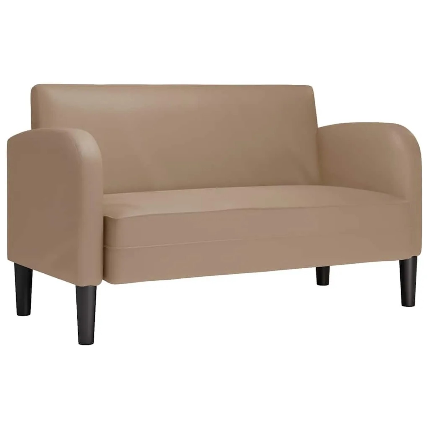 vidaXL Zweisitzer-Sofa Cappuccino-Braun 110 cm Kunstleder 4100540