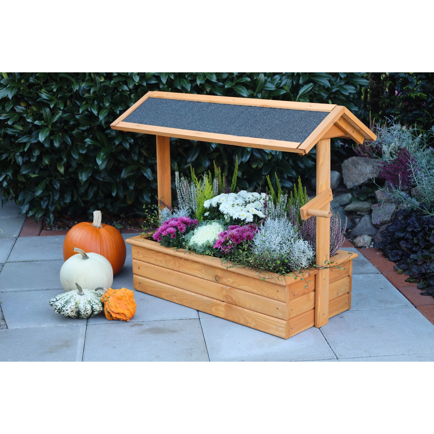Promadino Pflanzkasten Zierbrunnen Chiemsee Kiefer (BxTxH) 94,5 x 49 x 77 c günstig online kaufen