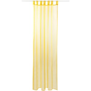 Gelber Bestlivings Schlaufenschal Noella, 140x245 cm, Fenstervorhang mit Schlaufen.