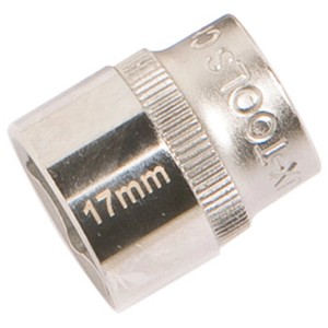 LUX Stecknuss 17 mm Comfort aus Chrom-Vanadium-Stahl für Schlüssel & Abzieher.