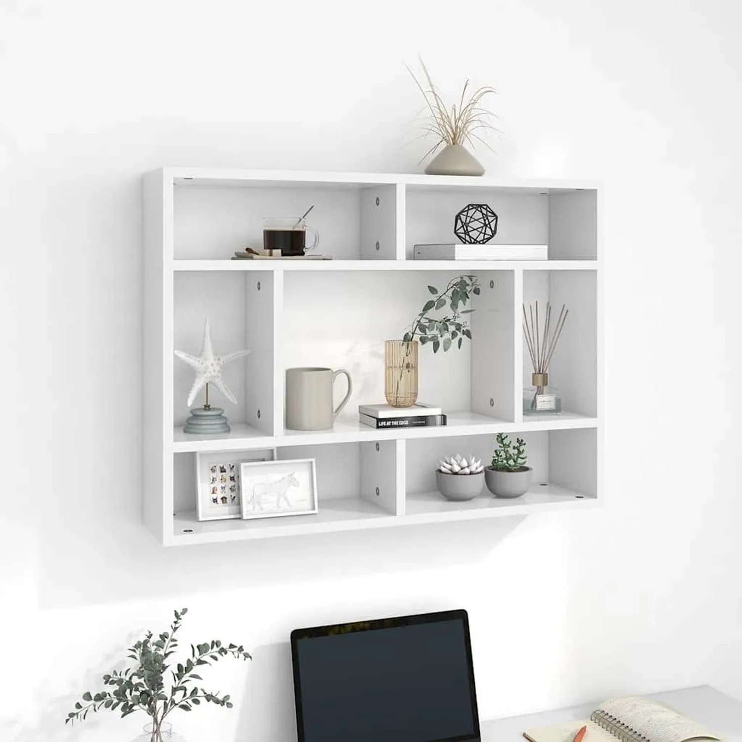 vidaXL Wandregal Weiß 75x16x55 cm Holzwerkstoff 803002 kaufen bei OBI