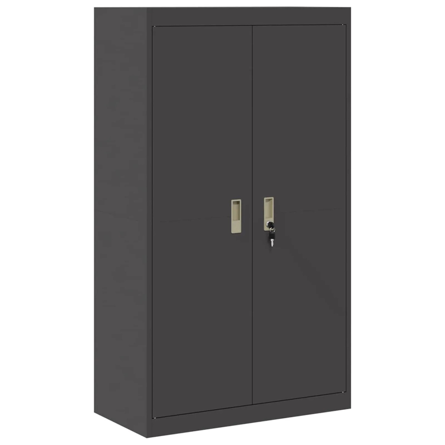 vidaXL Aufbewahrungsschrank 2 Stk Schwarz 80 x 40 x 140 cm Stahl 3406178