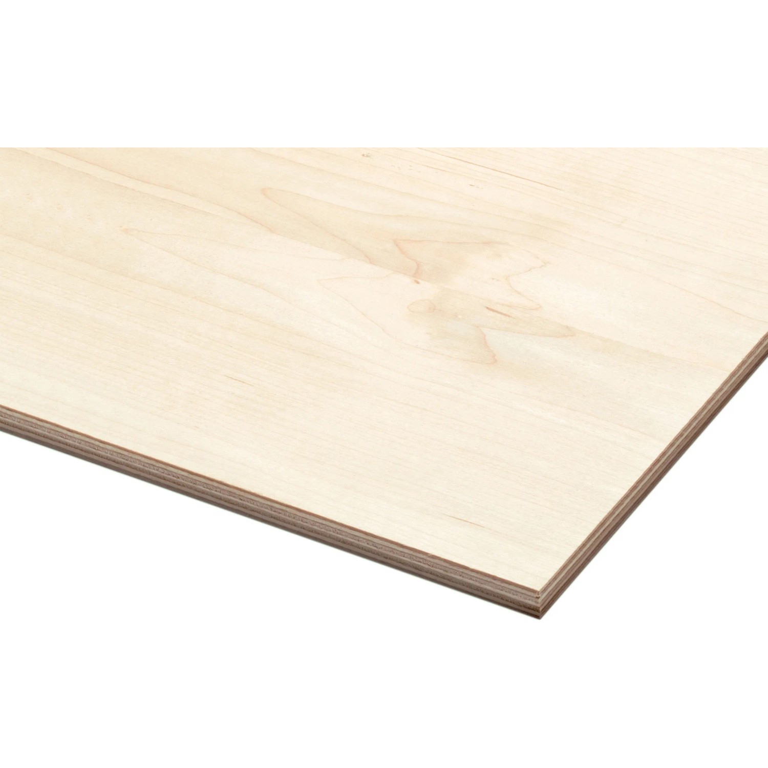 Multiplexplatte Birke, 300x150x0,4 cm, braun, für Regalböden und Möbelbau.
