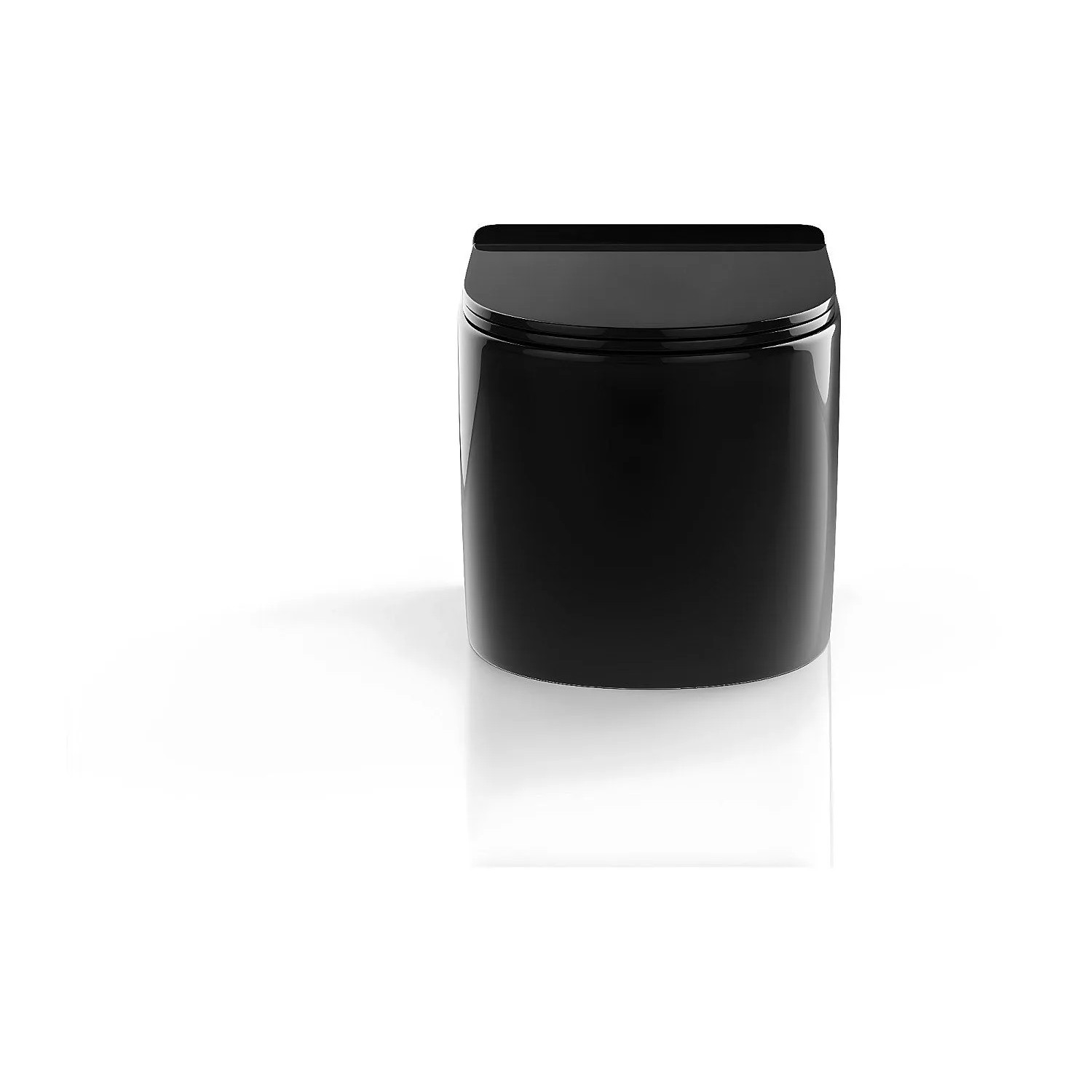 Vente-unique Hänge Wc Javoine Schwarz 36 cm