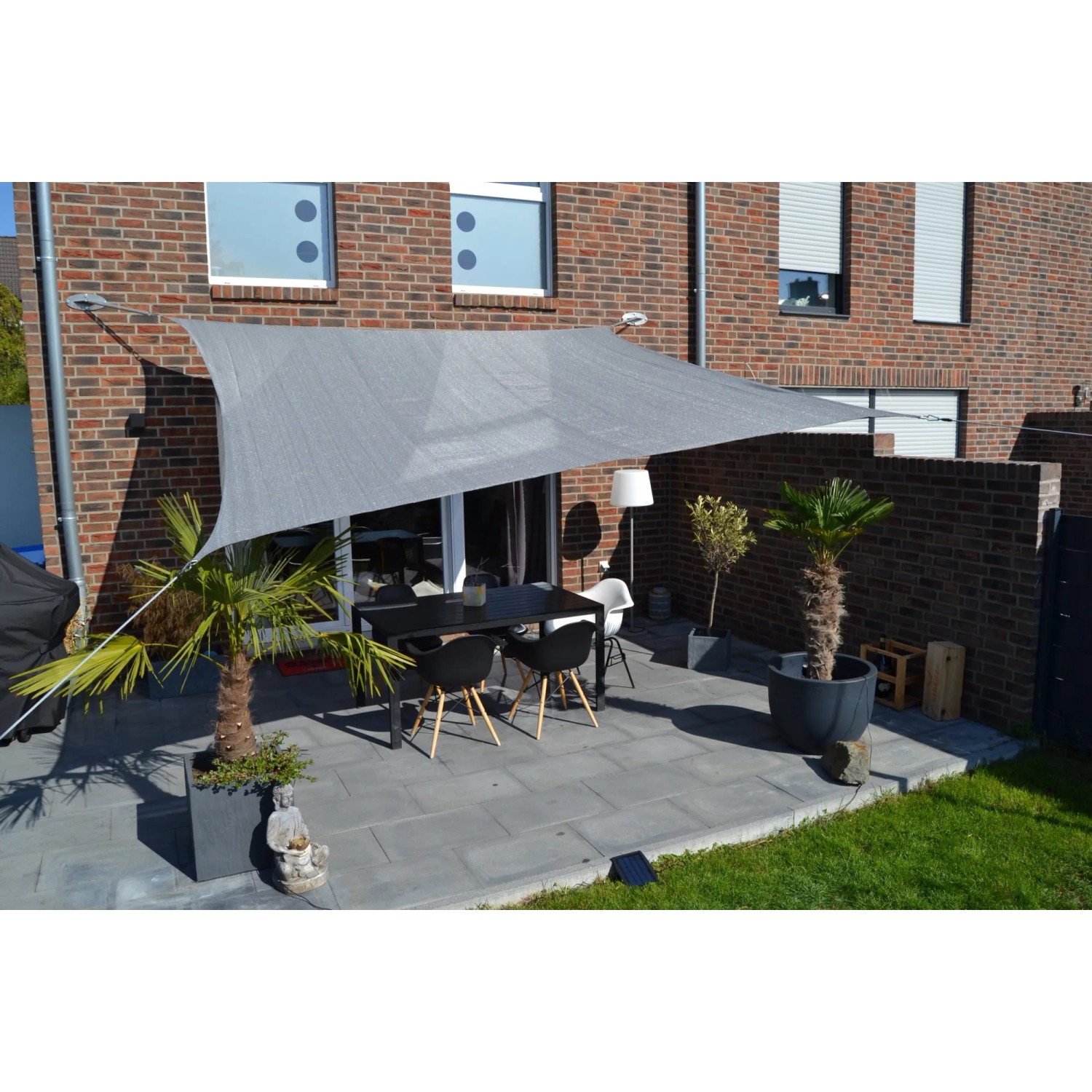 große markise Markise, 9 x 9 m, UV-beständig, 95 % Schattierungsrate, ideal für Garten, Balkon und Terrasse, Weiß Garten strampelsach Faltzelt 2x4 m ➤ Größe:90 x 115 cm