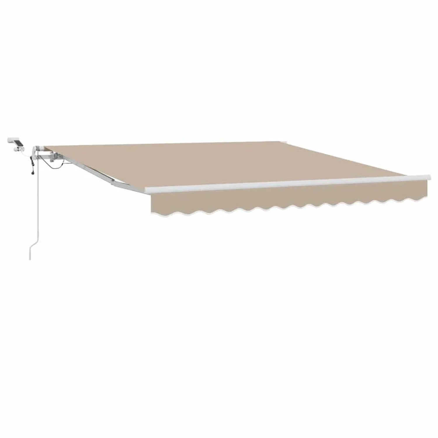 vidaXL Einziehbare Markise Beige 300 x 250 cm Polyester und Metall 3330054