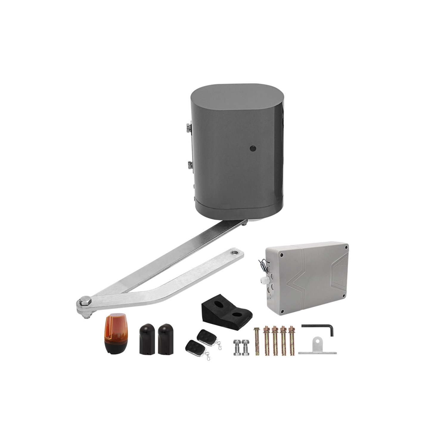 Casanoov Drehtor Sunny 350x120cm Aluminium & Bunker B500 Motorisierung_25