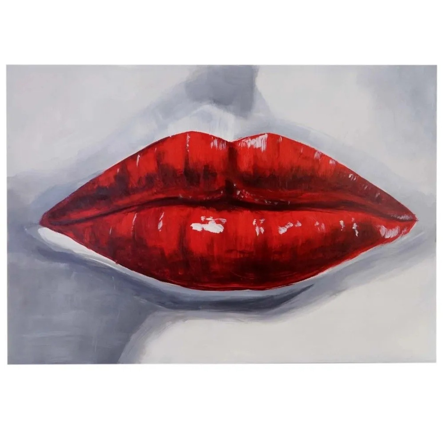 MCW Ölgemälde Lippen Handgemalt
