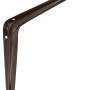 Braune OBI Konsole Eris, 150x200 mm, aus Stahlblech für Regalböden und individuelle Wandregale.