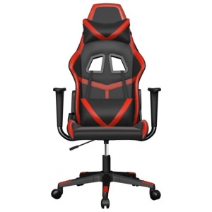 vidaXL Gaming-Stuhl mit Massagefunktion Schwarz und Rot Kunstleder 345424