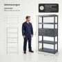 JAN NOWAK Metallregal mit Schubladen JOHNNY 180 x 80 x 42 cm Anthrazit_7