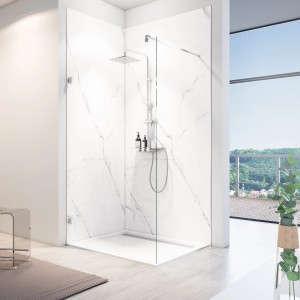 Schulte Duschrückwand ExpressPlus DecoDesign Softtouch Stein Marmor, fugenlose Wandverkleidung.