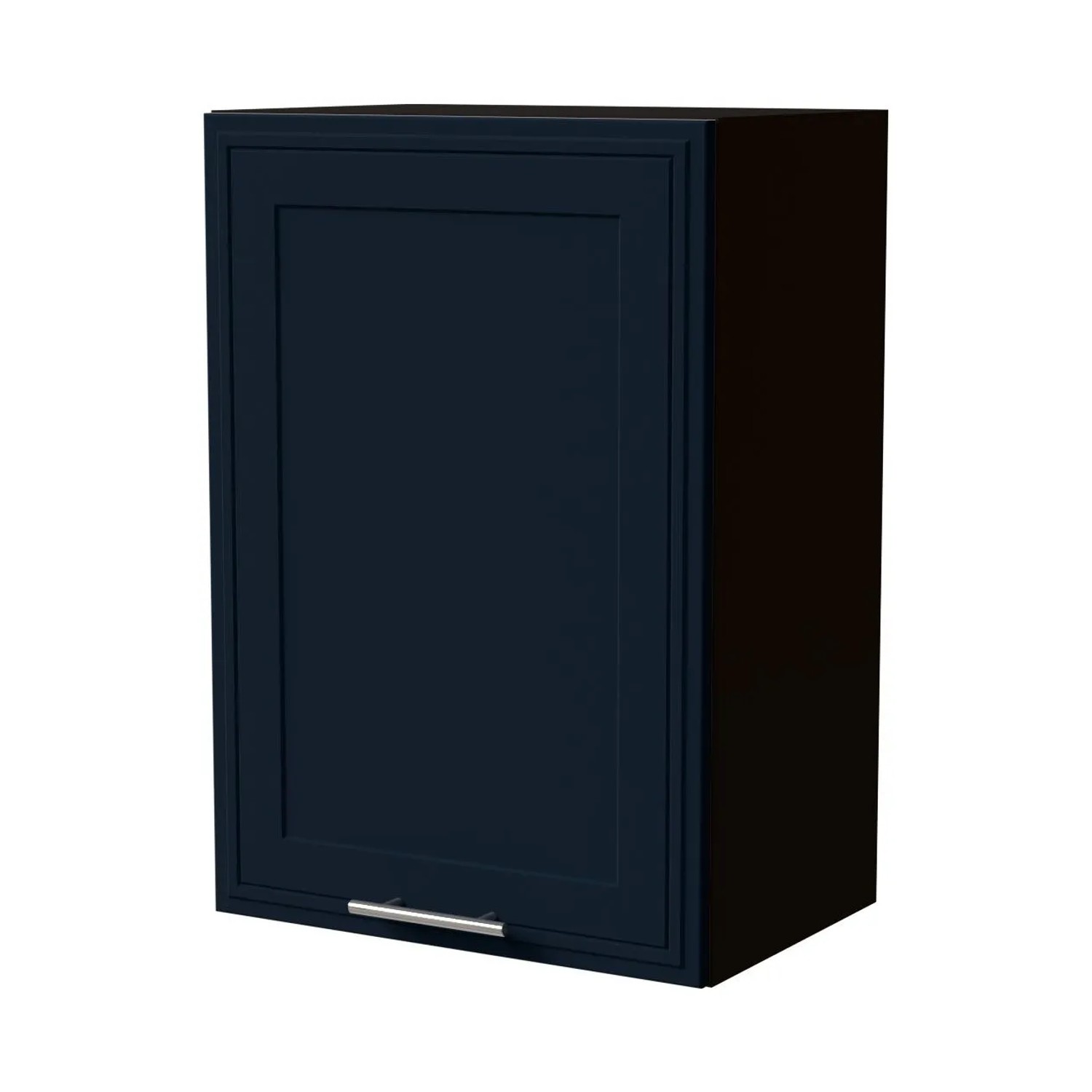 Feldmann-Wohnen Hängeschrank Salo W2/50 Schwarz / Indigo Matt 50 / 32,5 / 72cm