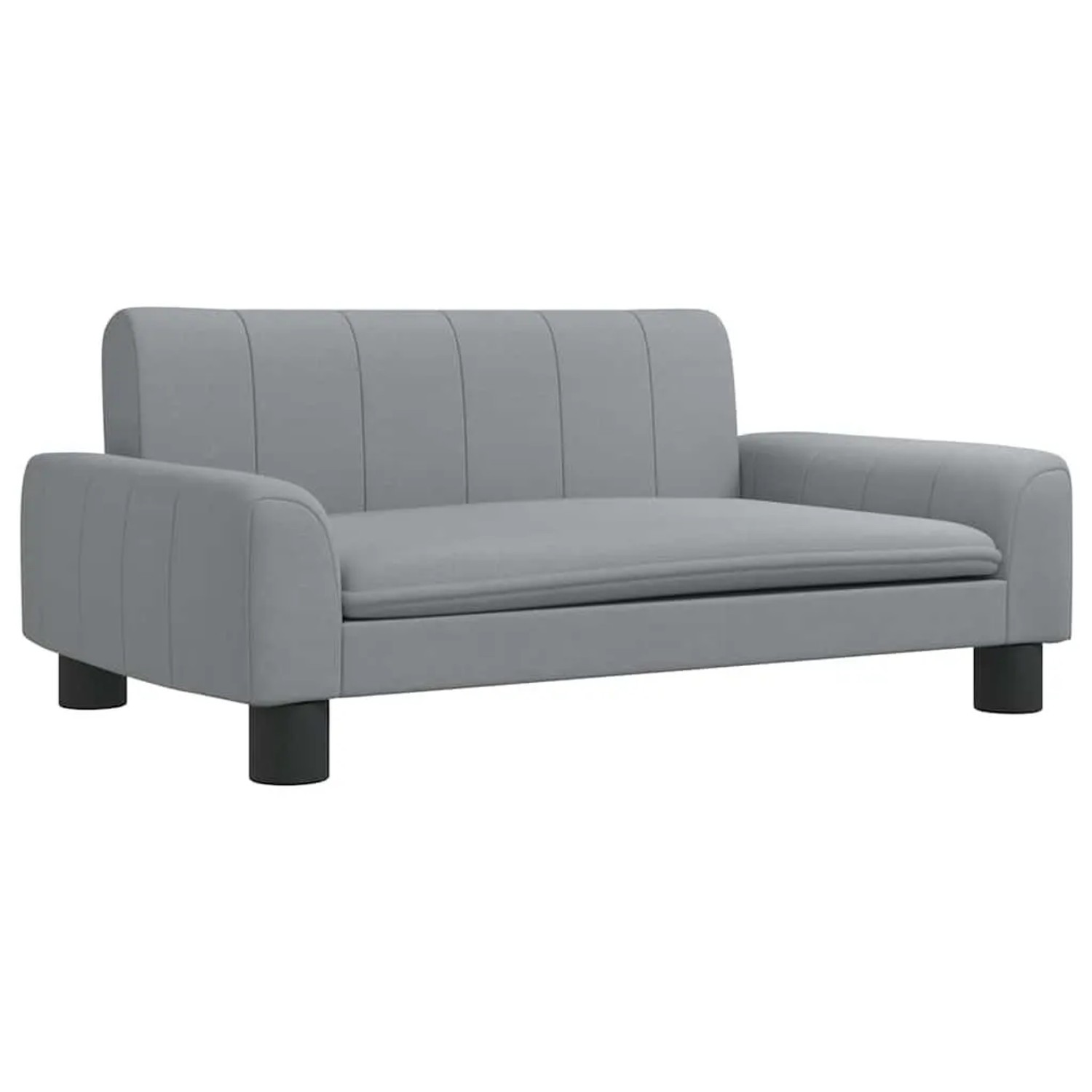 vidaXL Hundebett Hellgrau 70x45x30 cm Stoff 171858