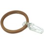 Gardinia Gardinenring Windsor, 10er-Pack, Bronze, mit Faltenlegehaken.
