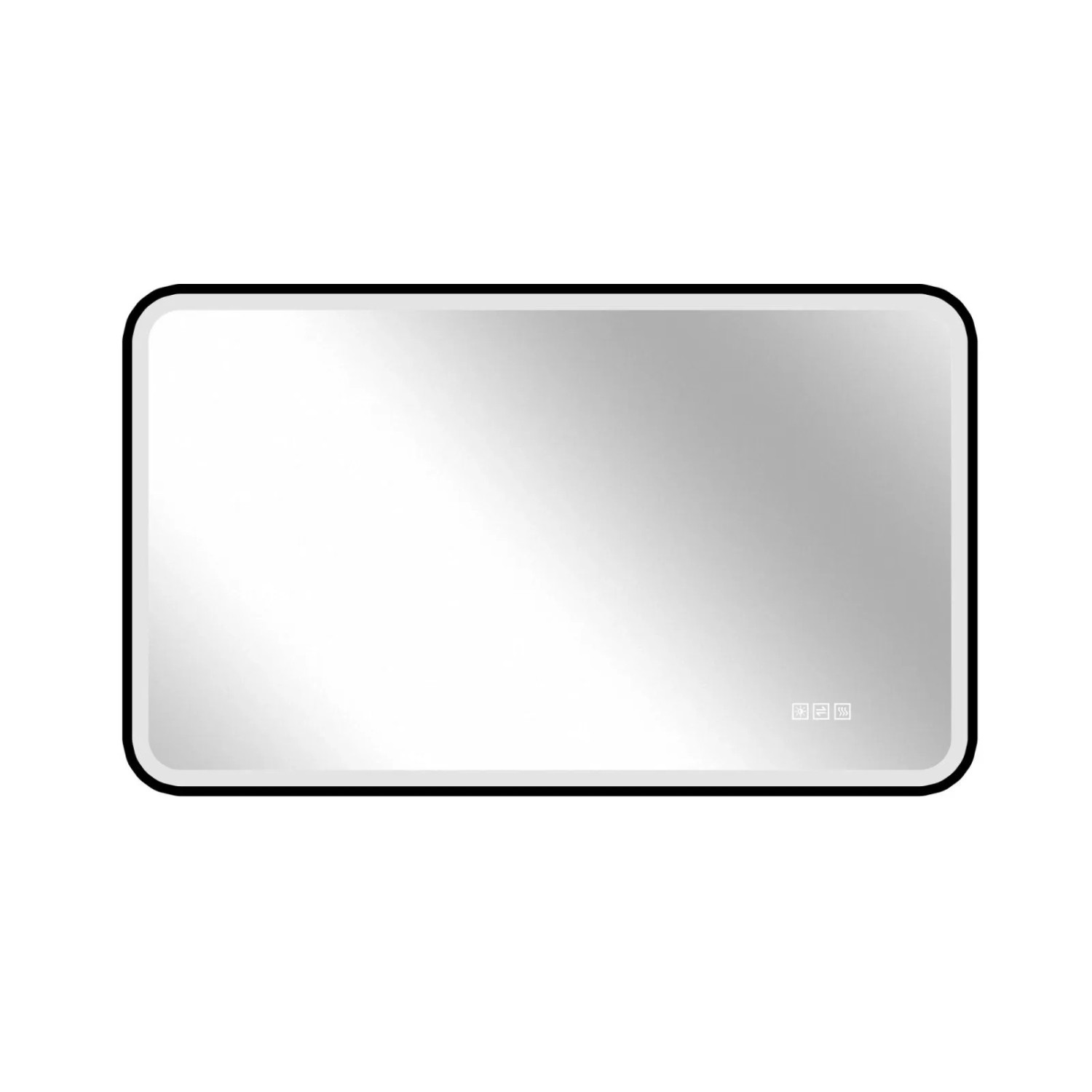 PXloue LED Badezimmerspiegel 60x100 cm Aluminiumrahmen Dimmbar Memory-Anti Beschlag