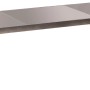 Ausgezogener, rechteckiger, grauer Merxx Gartentisch (220x90 cm) mit Aluminiumgestell.
